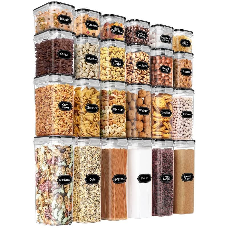 PRAKI Airtight Food Storage Containers Set with Lids - 24 Pcs, BPA Free Kitchen and Pantry Organization - Product image 1