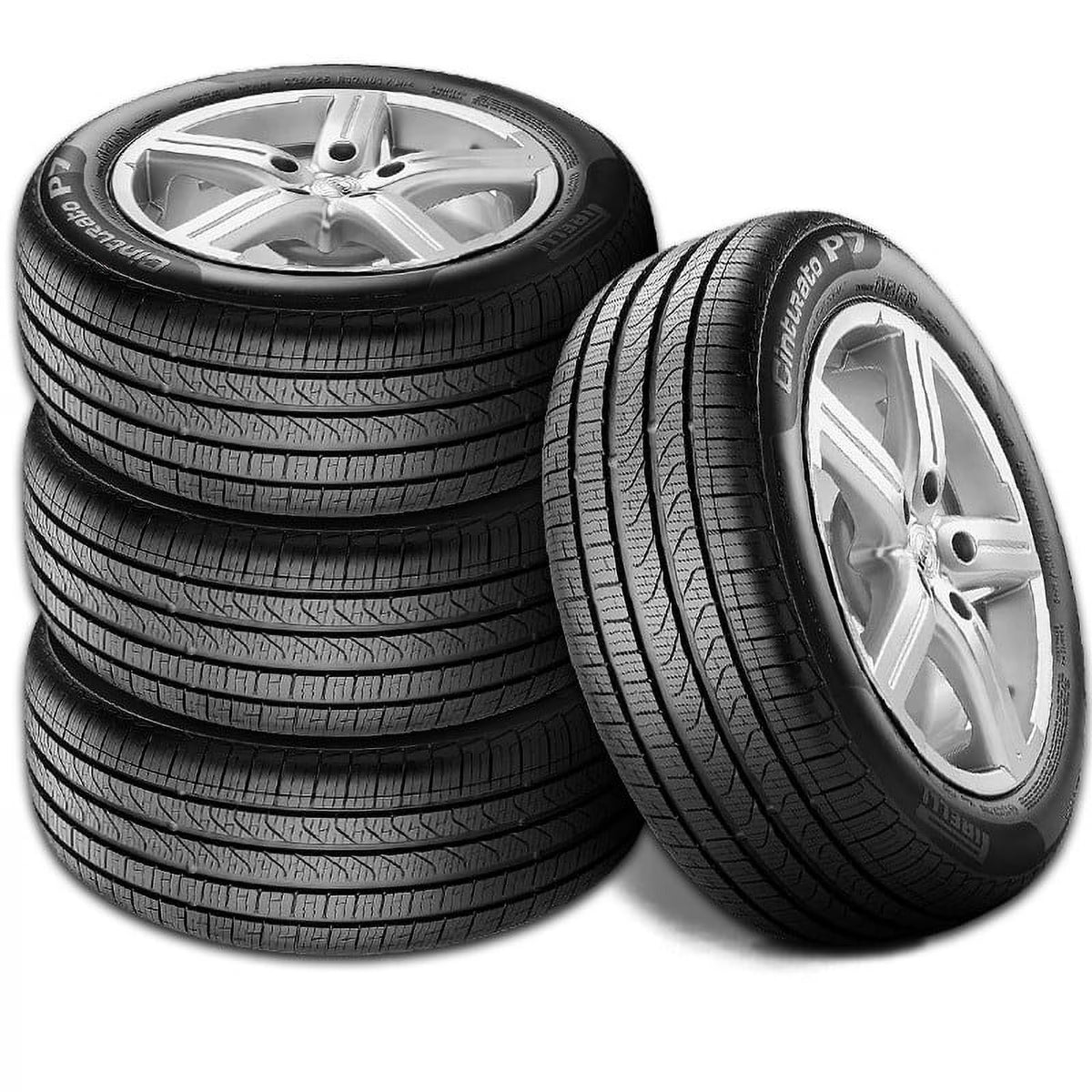 Set of 4 Pirelli Cinturato P7 All-Season 225/45R17 91V Run Flat Performance Tires P2462400 / 225/45/17 - Product image 1