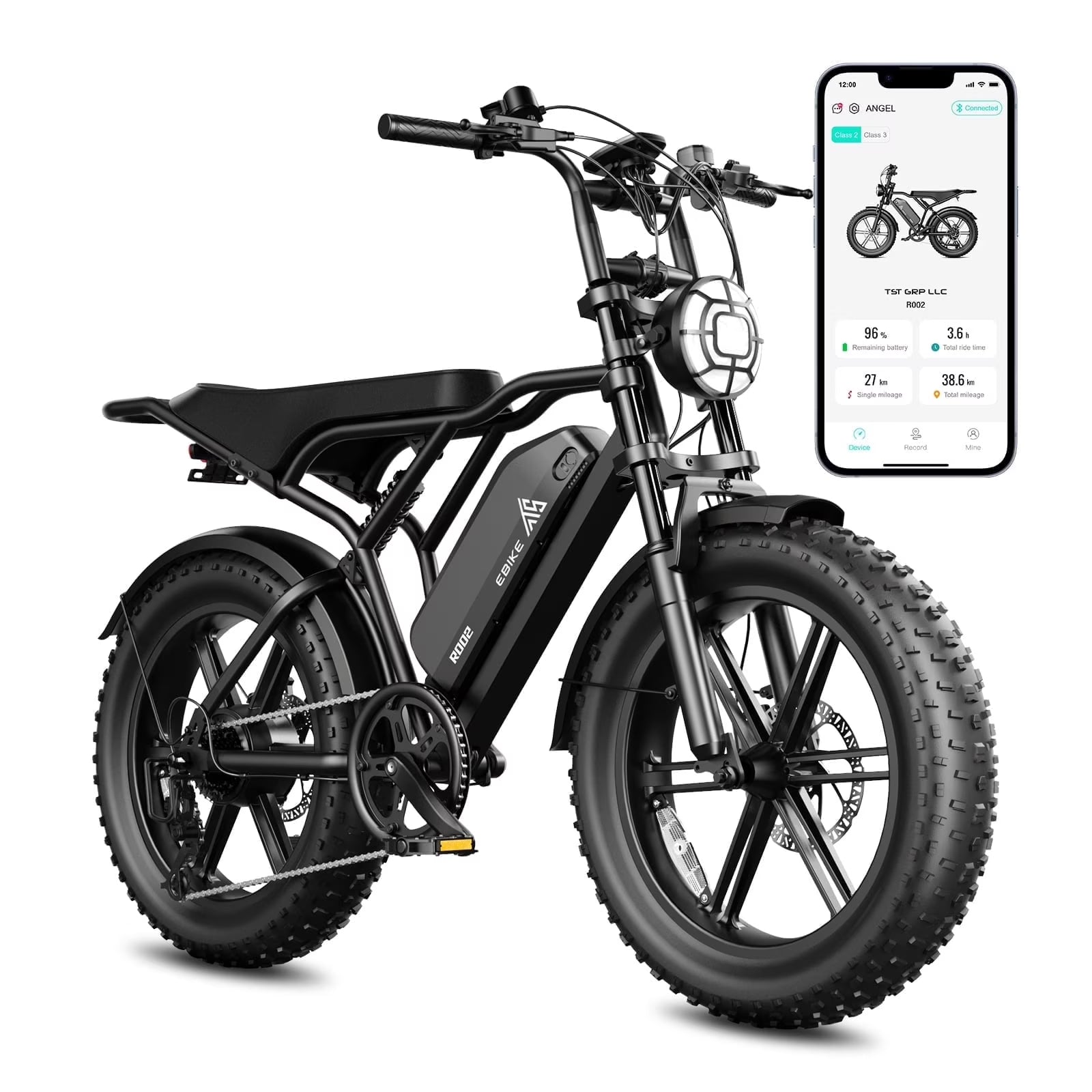 TST Electric Bike for Adults, 750W Peak 1500W Motor, 20"x4" Fat Tire, E Mountain Bike, 48V/15AH UL2849 - Product image 1