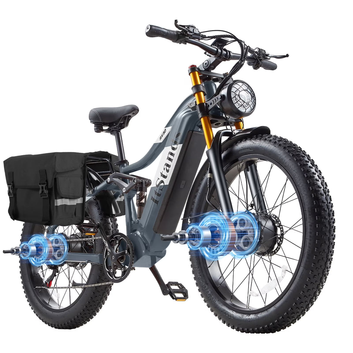 Dual Motors AWD 2000W Electric Bike for Adult 26'' UL2849 48V 30AH E - Product image 1