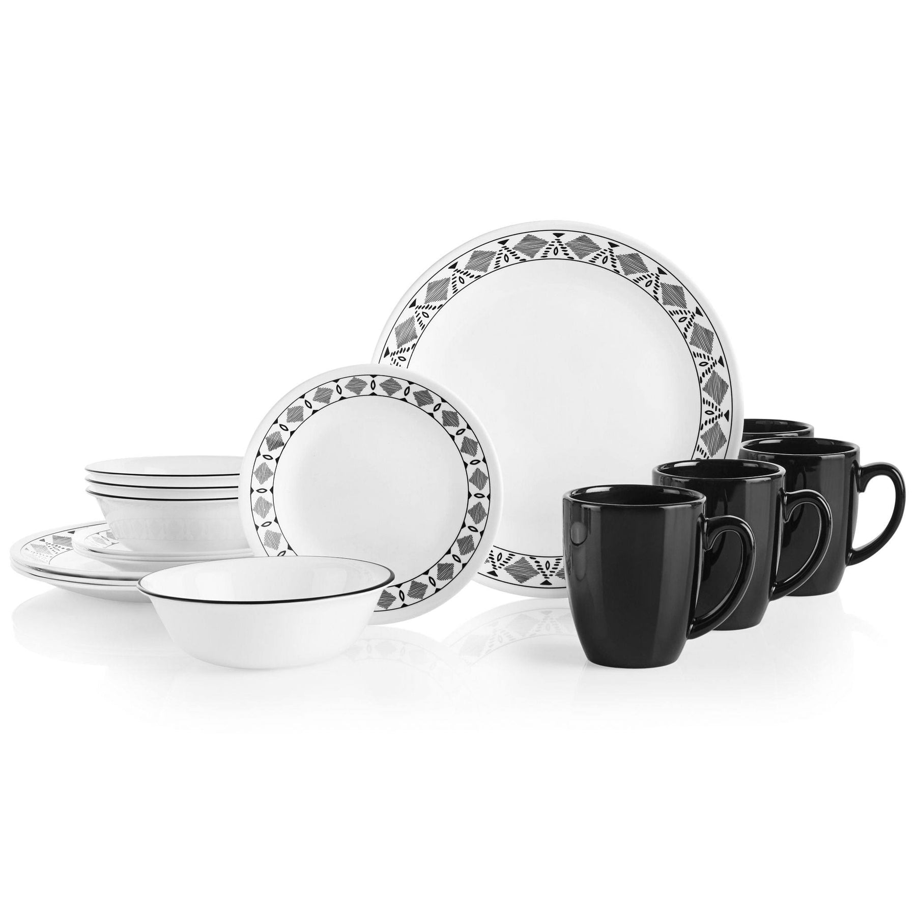 Corelle 18-Piece Service for 6 Chip Resistant Dinnerware Set Portofino - Product image 1